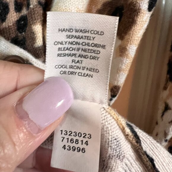 J Jill Button Up‎ Cardigan 3/4 Length Sleeves Size XS Lightweight Cotton Blend - Picture 5 of 6